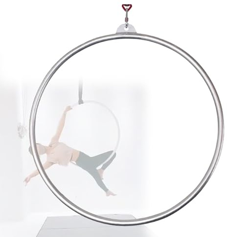 OzcNykt Aro AéReo, Equipo De Anillas AéReas, Aro De Circo, para Acrobacias, Yoga Y Danza, para Gimnasios DoméSticos Y Estudios De Danza 85CM