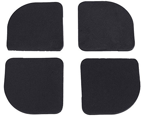 Tappetini Anti-Vibrazione per Lavatrice e Frigorifero - 4 Pezzi Set Piedini in Gomma Universale Silenziosi Antiscivolo con Protezione Antigraffio per Elettrodomestici Casa Riduzione Rumore Stabilità