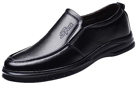 Zapatos Hombre, Zapatos De Vestir Piel Colegio Cordones Zapatos Vestir Derby Mocasines Zapatos De Sin Cordones Zapatos Oxford Cuero Zapatos Boda Zapatos Negro Negocios Calzado Comodos