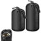 Poche Lentille,2pcs Sac D'Objectif,Housse Objectif,Etui Objectif,Pochette d'objectif,Sac de Protection D'objectif,Camera Lens Box,Sac étanche pour Objectif,Camera Drawstring Lens Pouch Bags