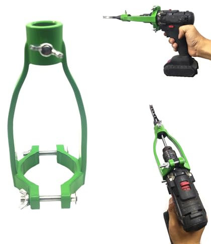 RJSQAQE Adaptateur de foret à trou carré pour une installation et un démontage faciles, fixation à mortaiser pour perceuse, support de perceuse portable polyvalent, support de fixation flexible à trou