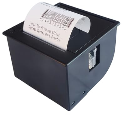 Micro impresora de boletos negra de 58 mm integrada térmica para impresión de facturas TTL, módulo de impresora de recibos de 9 V a 24 V