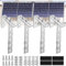 Balkonkraftwerk Halterung Balkon Haken, 4 Stück Verstellbare Solarpanel Halterung ohne Bohren, Haken für Halterung Balkonkraftwerk Solarmodule Befestigung für Balkongeländer Dachhaken Photovoltaik