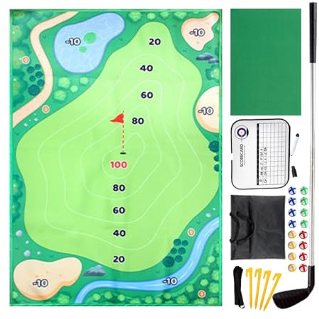 Approach - Set da golf, grande e portatile, per esterni e interni, per allenare gli urti, per giardino, prato, terrazza, prato