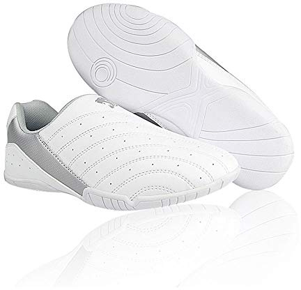 MENG Taekwondo Shoes Martial Arts Sneaker Boxing Karate Kung Fu Tai Chi Shoes Stripes Sneakers Lightweight Shoes (Color : White, Size : 43)