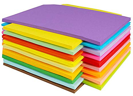10 Farben, A4 120 g/m²,100 Blatt Verdicken Buntpapier Farbigen A4 Kopierpapier Papier, Farbige Buntes Papier Ton-Papier, für DIY Kunst Handwerk (20 * 30cm)