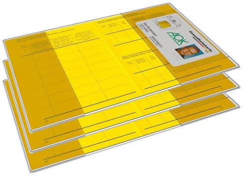 3x Reisepasshülle Schutzhülle Hülle für Reisepass bis 2017 Impfpasshülle Impfpass Etui 199mm x 135mm faltbar mit Kartenfach Impfpass Hülle Schutzhülle für Impfausweis ab 2015 (3 Stück transparent)