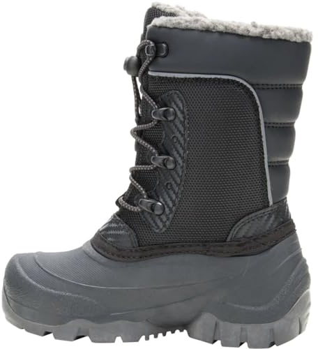Kamik Kids' Luke 3 Winter Boots, Black, 8 Toddler