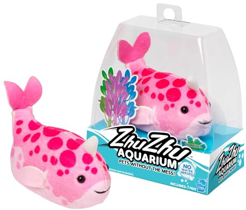 Zhu Zhu Pets | Zhu Zhu Aquarium Toy Fish - Lorelei | Interactive, Collectible Pet with Sounds and Movement | Electronic Pets | Ages 4+, Pink