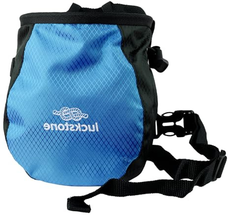 Thyonta Rock Climbing Chalk Bag Adjustable Waterproofing Chalk Bag Climbing Powder Bags for Climbing, Cross Fit, Weight Lifting & More