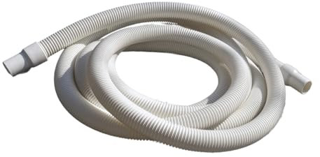 EDG by AQUALUX INTERNATIONAL - Tuyau Flottant Piscine Diamètre 38 mm Interieur avec 2 Embouts Fixes - Technologie Spiralée Haute Performance Anti Ecrasement - Longueur 9 m