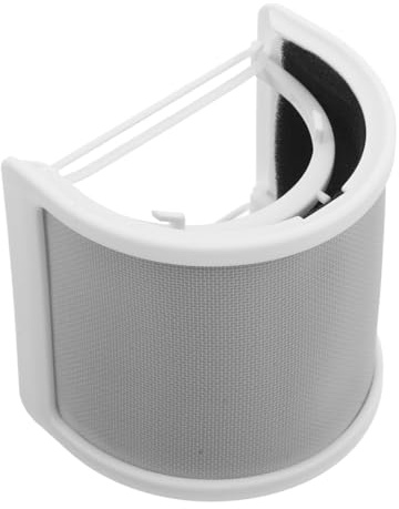 DIYEAH Filtro Para Micrófono Pantalla De Filtro Con Malla Metálica Protector Anti-viento Forma Para Grabación De Vídeos Streaming y Podcasting