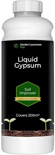 Liquid Gypsum Soil Conditioner – 1 Litre Concentrate Covers 200m² – Widely Used for Clay Soils, Compacted Lawns & Waterlogged Gardens – Easy Mix & Apply – Garden Lawncare Guy