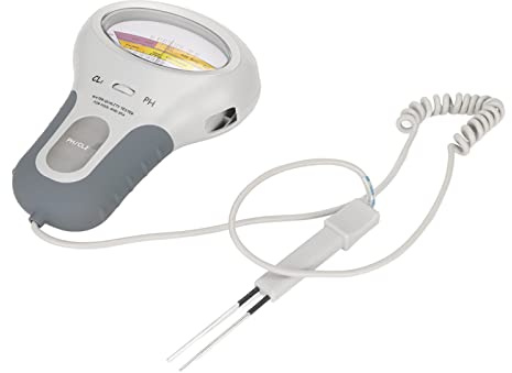 Cuifati Medidor Digital de Ci y PH para Piscina, Agua Salada, Agua de Mar, Acuario, Probador de Salinidad de Pantalla Grande, Analizador de Calidad del, Kit de Sal para Piscina, Probador de SPA para