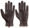 Acdyion Herren Winter Warme Outdoor Lässige Lederhandschuhe rutschfeste Touchscreen Texting Geeignet Wollfutter Weiche Winddicht Handschuhe aus Echtleder (Braun, S)