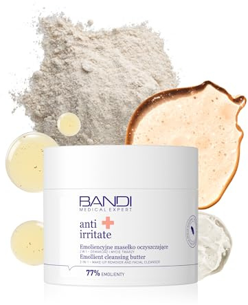 Bandi Limpiador Facial Hidratante 2-en-1 Manteca Limpiadora Emoliente Desmaquillante y Limpieza Profunda Apto para Todo Tipo de Piel con Vitamina e 150ml