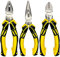 BOOSDEN 3 PCS Pliers Tool Set, 6 Needle Nose Pliers, 6 Diagonal Cutters, 6 Linesman Pliers for Basic Repair, DIY Projects and Home Maintenance