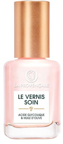 La Provençale Maquillage - Le Vernis Solaire - Vernis à Ongles Longue Tenue - Enrichi en Huile d'Olive Bio AOP Provence - Fini Brillant Laqué - Teinte : Rose Calisson (152)