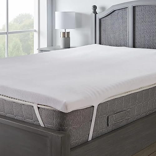 Luxury 7cm (3inch) ZenFloat® Memory Foam Mattress Topper Enhancer Overlay Dual-Layer Back Pain Relief, Includes Cool Bamboo Tech Zip Removable Washable Cover (King)