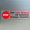 YIKIADA 10 Stück Bitte Keine Werbung Aufkleber 9 × 3 cm Vinyl Selbstklebend Briefkastenschild Wasserdicht kostenlose Zeitungen für Briefkasten Haus Büro Fenster