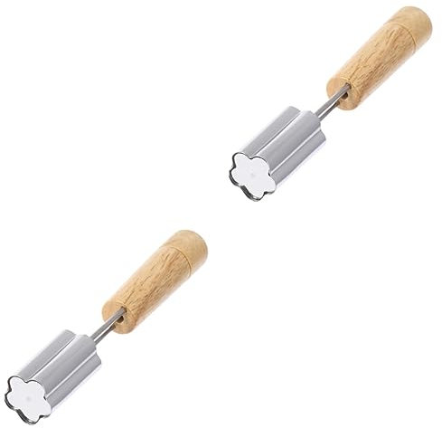 Ciieeo 2 Moldes De Acero Inoxidable Para Galletas Cortadores De Galletas Con Relieve Cortadores De Frutas Y Verduras Herramientas Para Hornear Con Forma De Flor.