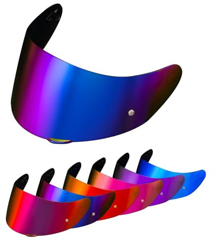 PSLER Visière K1s, visière pour casque K1, visière teintée K3SV, écran facial de remplacement compatible avec les modèles K1, K1s, K3SV et K5, Arc-en-Ciel