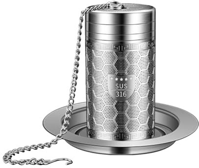 BOMANSI BOMS Mini Tea Infuser, Extra Fine Mesh Tea Infusers for Loose Tea, 316 Stainless Steel Tea Strainer, Tea Steeper for Brew Tea, Spices & Seasonings (1 Pack - Extra Small)