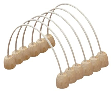 Milageto 6X Juego de Croquet Wickets Entrenamiento Sensorial Divertido Estable Multiusos con Base de Madera para Parque al Libre Interior Adolescentes