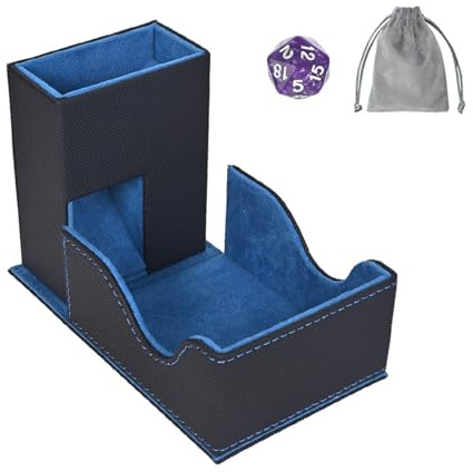 Vassoio magnetico per dadi in pelle PU, torre porta dadi pieghevole 3 in 1, tappetino per giochi da tavolo MTG RPG DND Dungeons and Dragons DND Regalo