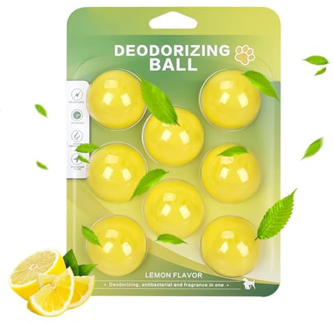 Set med 8 deodorantkulor – deodoriserande produkt med naturliga ingredienser, långvarig fräsch design | deodoriserande lösning med mångsidiga egenskaper, hjälpmedel för att stödja