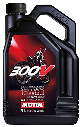 MOTUL Olio motore 300V 4T 4T Factory Line Ester Core Olio motore 15W60 moto 4 litri