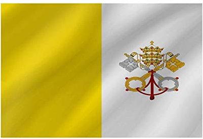R&F srls Bandiera Città del Vaticano Chiesa Tessuto Misura Standard 90 X 150 cm