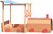 Big Game Hunters Wooden Sandbox - Choo Choo Train Sandpit with Canopy Shade Roof, Bench Seats, Toy Storage, and Protective Cover - Outdoor Children's Sand Pit for Garden Fun