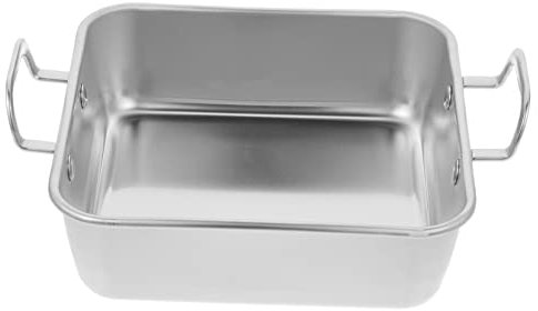 Anneome Moule à Gâteau Acier Inoxydable Plat De Cuisson Pratique Pour Gâteaux Desserts Et Mousse Argenté