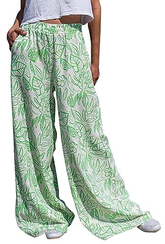 Damen XXL Leichte Pumphose Haremshose Freizeithose Sommerhose Aladin Pants Damen Elegant Winter Pumphose Lange Leinen Hose mit Gürtel Boho Hippie Hose Baggy Cargohose