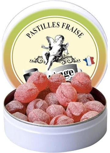 Pastilles Saint-Ange Fraise | Bonbons Traditionnels 100% Français Fraise