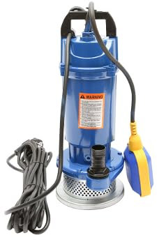 Pompa sommersa per acque sporche, drenaggio con galleggiante 370W, 66L/min, profondità 11m, 220V