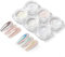GZSYY Chrome Nail Powder Weiße Perle Chrom Nagelpuder Glitzerpuder 6PCS Aurora Ice Shimmer Chrome Pigment Pulver