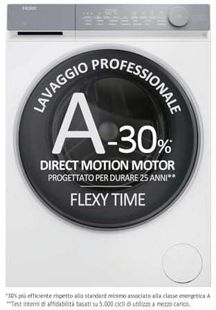 Haier HW100-B14367U1 lavatrice Caricamento frontale 10 kg 1400 Giri/min Bianco