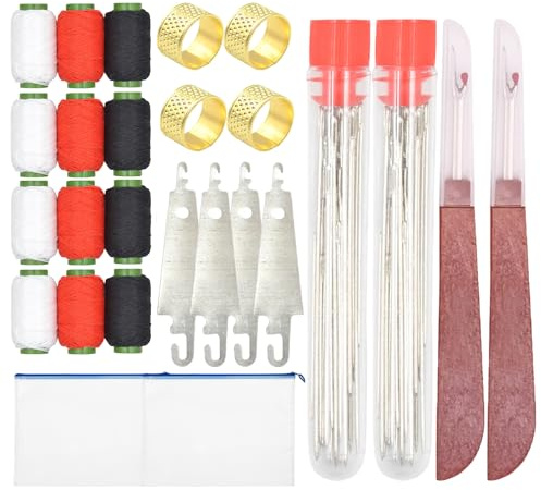 76 Pièces Kit Couture, avec Aiguilles Couture, Fil a Coudre, Durable Aiguille pour la Coudre DIY, Adultes, Débutants, Voyages, Urgences, Réparation de Boutons