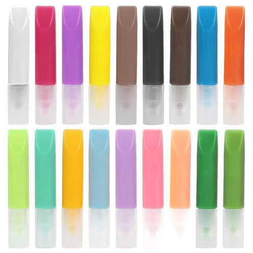 MENUY Set di 18 candele per dipingere – matite colorate per decorare candele – Set di penne a cera creative per candele fai da te, vetro, ceramica e decorazione regalo