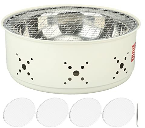 Barbecue portatile in acciaio inox, mini barbecue a carbonella, multiuso per campeggio, picnic, cucina, leggero, durevole, facile da trasportare
