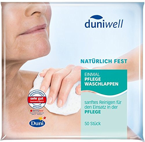 Duni Einmal-Waschlappen Pflege 6-lagig weiß 20 x 20 cm 50 Stück