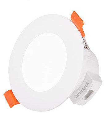 ENUOTEK Small Diameter LED Recessed Ceiling Lamp Downlight Trailing Edge Dimmable CCT Adjustable 5W 450Lm IP44 Dampproof for Bathroom Hole Diameter 65-80MM 1 Lamp