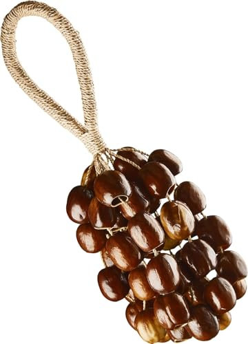 Sonic Energy Pala Nussschalen Shaker – Ca. 28 cm – Soundeffekt-Instrument für Therapie und Percussion – Mit Handgelenkband (SPRS)