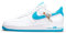NIKE Herren-Laufschuhe, Weiß/Hellblau, Größe 46, Weiß, Hellblau, Fury, 46 EU