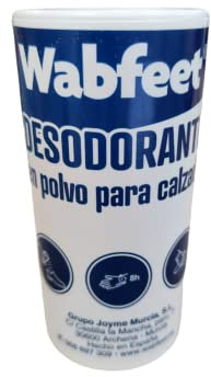 Desodorante en polvo para todo tipo de calzado. Elimina el mal olor. Evita los malos olores en el calzado 100 gr.