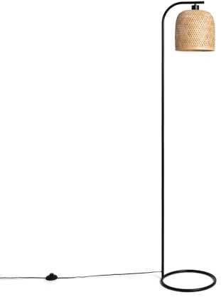 LEDKIA LIGHTING - Lámpara de Pie | Diseño Moderno y Elegante | Altura 1.58m | Soporte 40W | Protección IP20 | Fabricada en Bambú, Natural