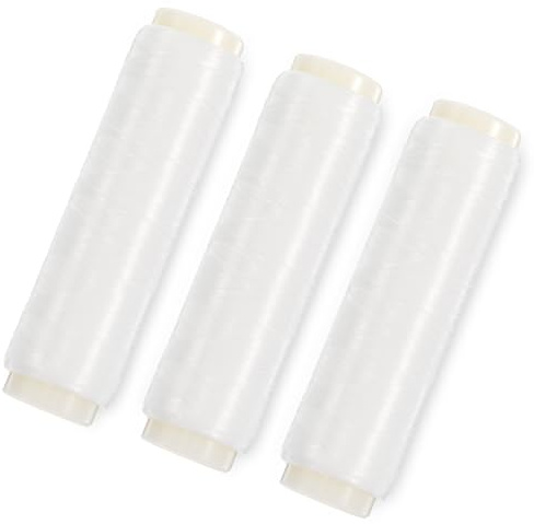 Lot de 2 rouleaux de fil de pêche 0,2 mm 200 m, 1 rouleau de 0,1 mm et 200 m de fil de pêche en nylon transparent, anti-casse blanc élastique pour la pêche, décorations suspendues, fabrication de