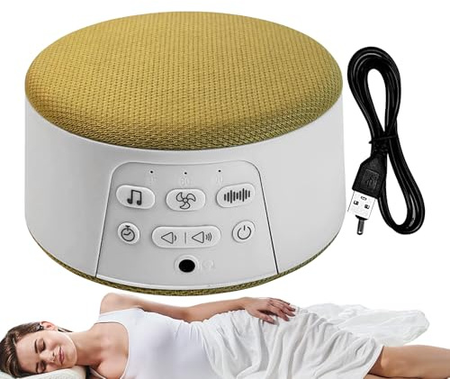 Bullermaskin, bärbar ljudmaskin för sömn, bärbar elektronisk ljudmaskin för baby för vuxna uppladdningsbara för barn för vuxna barn sovrumsresor